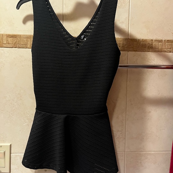 Design Lab Lord & Taylor Tops - Designlab Black Peplum top size small